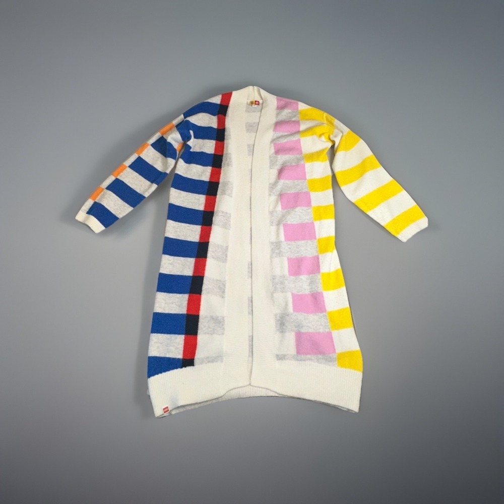 LEGO Collection Target Long Duster Knit Cardigan Sweater - Small - Multi-color
